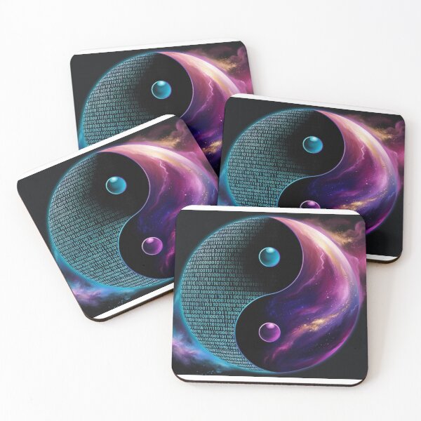 Item preview, Yin Yang of the Digital Cosmos designed and sold by StormArte.