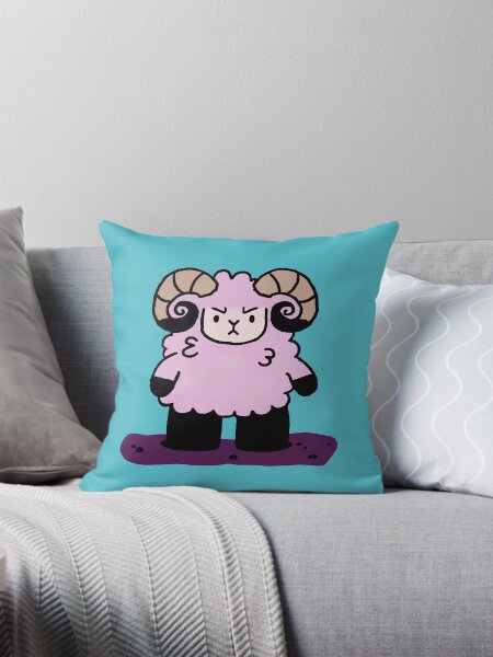 Item preview, angry sheep illustration designed and sold by ArtZombieStore.