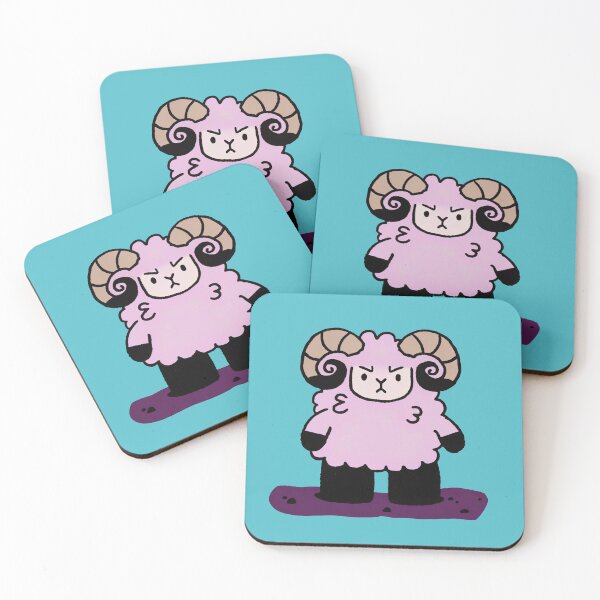 Item preview, angry sheep illustration designed and sold by ArtZombieStore.