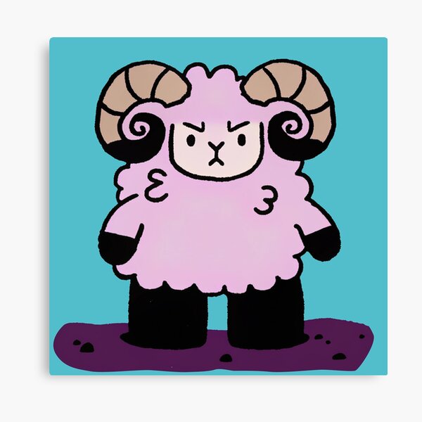 Item preview, angry sheep illustration designed and sold by ArtZombieStore.