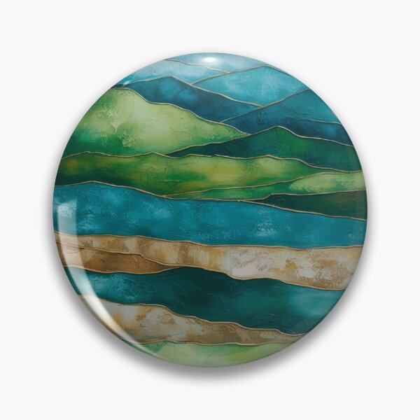 Item preview, Mountain Whispers in Blue and Green designed and sold by Forest Aura Vibes.