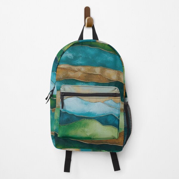 Item preview, Mountain Whispers in Blue and Green designed and sold by Forest Aura Vibes.