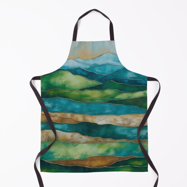 Item preview, Mountain Whispers in Blue and Green designed and sold by Forest Aura Vibes.