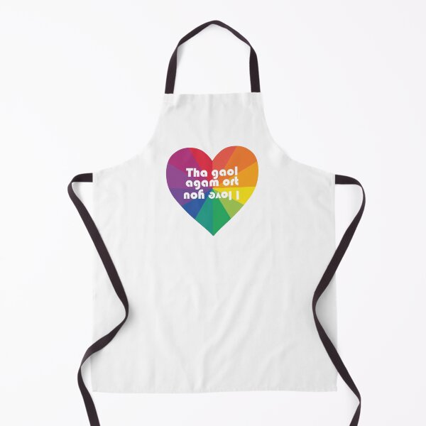 Item preview, i love you | tha gaol agam ort (Scottish Gaelic (Gàidhlig)) in rainbow heart designed and sold by Mamaidh Made.