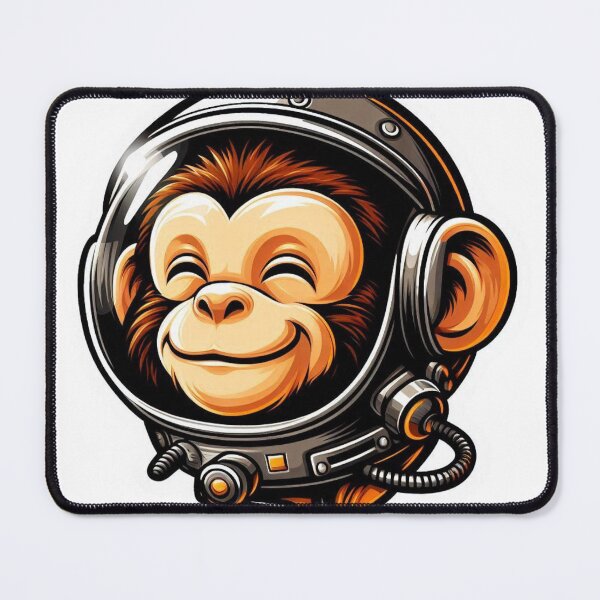 Item preview, Happy space Monkey Jack designed and sold by KingCuppaDigitalArt.