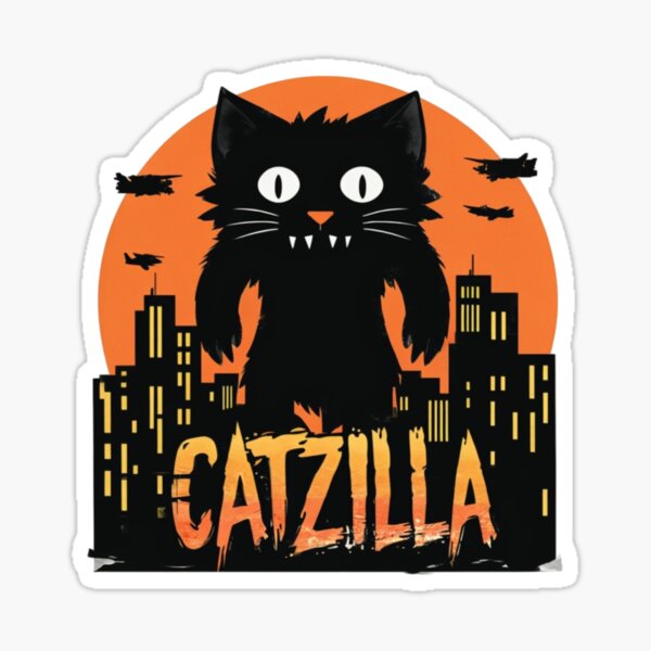 Item preview, Cat in Catzilla designed and sold by MR's Merchintize.