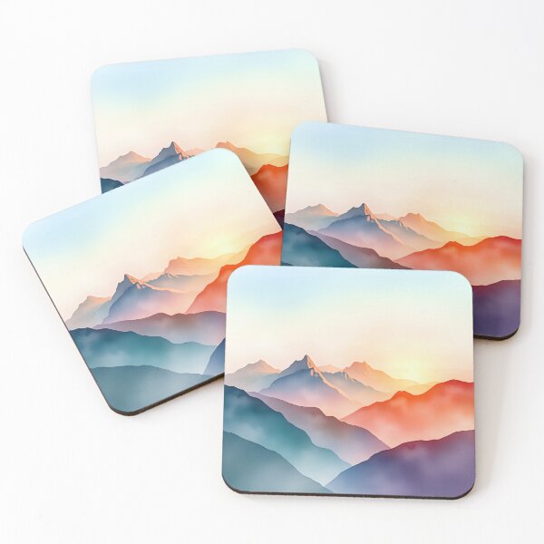 Item preview, Sunrise Serenity on Snow-Capped Peaks designed and sold by Shirtastically.