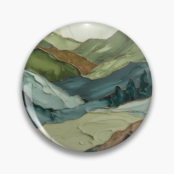 Item preview, Mountain Dreams in green and blue designed and sold by Forest Aura Vibes.