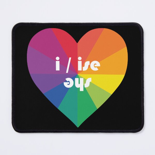 Item preview, she  | i / ise (Scottish Gaelic (Gàidhlig)) in rainbow heart  designed and sold by Mamaidh Made.