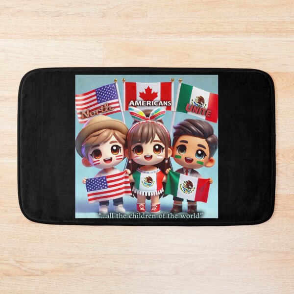 Item preview, "North Americans Unite: Friendship Without Borders" designed and sold by MySheetMusicArt.
