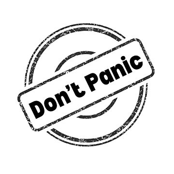 Artwork thumbnail, Don't Panic Sign by Nutgraf