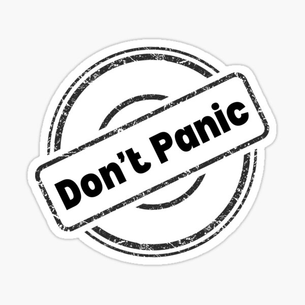 Item preview, Don't Panic Sign designed and sold by Nutgraf.