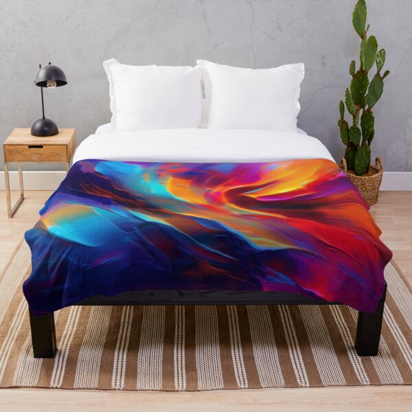 Aperçu de l'œuvre Explosion d'énergie abstraite et ardente - Art numérique vibrant créée et vendue par Patternair.