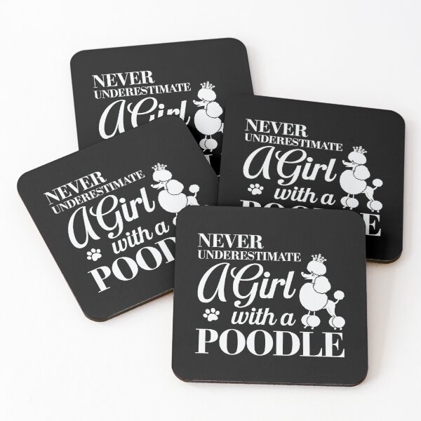 Item preview, Never Underestimate a Girl with a Poodle designed and sold by tmerchtrends.