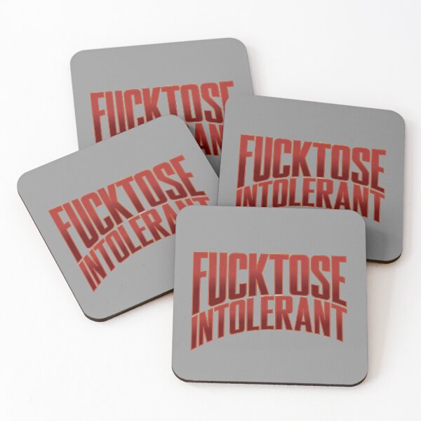 Item preview, Fucktose intolerant no bullshit just straight red 2 designed and sold by Newhyperion.