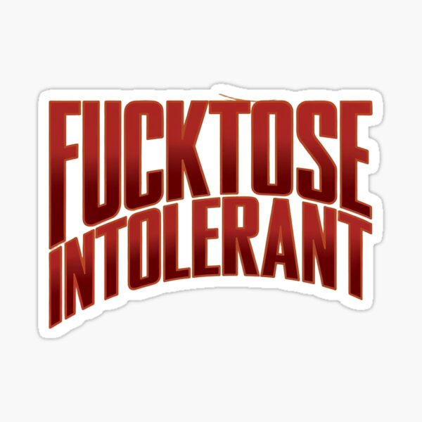 Artikel-Vorschau von Fucktose intolerant, kein Scheiß, nur hetero, rot 2, designt und verkauft von Newhyperion.
