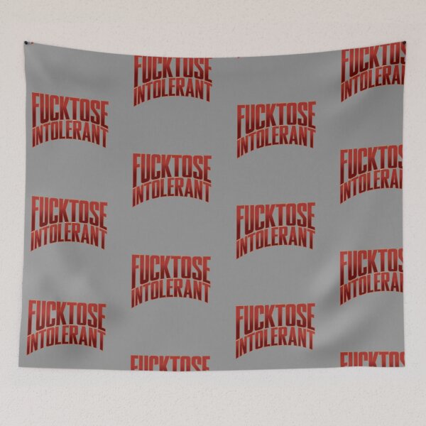 Item preview, Fucktose intolerant no bullshit just straight red 2 designed and sold by Newhyperion.