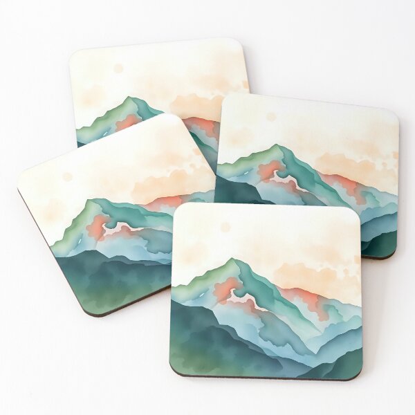 Item preview, Mountain Majesty in Hues - Serene Watercolor designed and sold by Shirtastically.