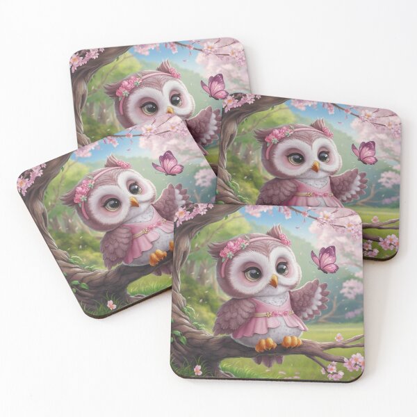 Item preview, Baby owl amond the blooming garden. designed and sold by elegantpaterns.