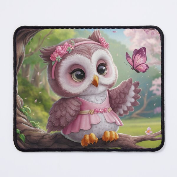 Item preview, Baby owl amond the blooming garden. designed and sold by elegantpaterns.