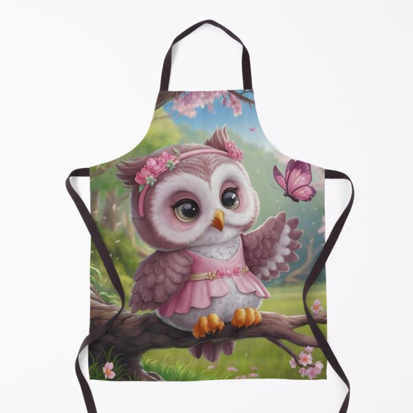 Item preview, Baby owl amond the blooming garden. designed and sold by elegantpaterns.