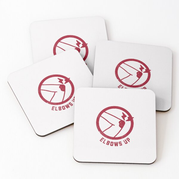 Artikelvorschau, Logo „Elbows Up“ in kanadischem Rot entworfen und verkauft von mooskdesign.