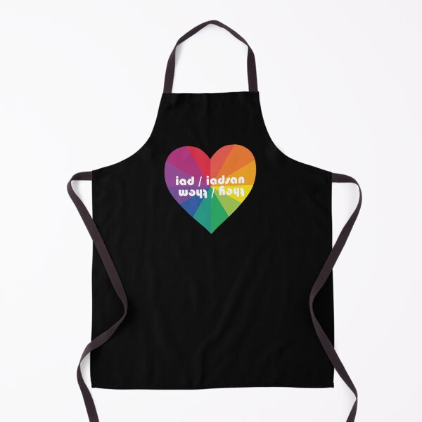 Item preview, they / them  | iad / iadsan  (Scottish Gaelic (Gàidhlig)) in rainbow heart  designed and sold by Mamaidh Made.