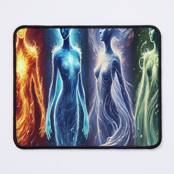 Item preview, Elemental Goddesses: Fire, Water, Air & Earth designed and sold by AbstractAnom.