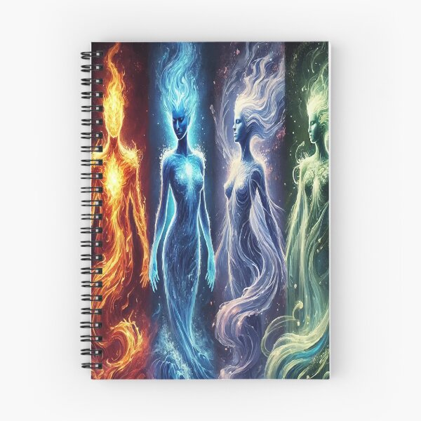 Item preview, Elemental Goddesses: Fire, Water, Air & Earth designed and sold by AbstractAnom.
