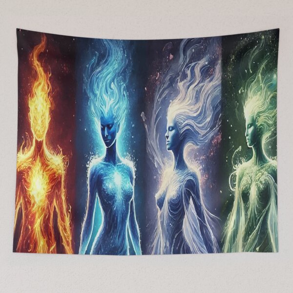 Item preview, Elemental Goddesses: Fire, Water, Air & Earth designed and sold by AbstractAnom.