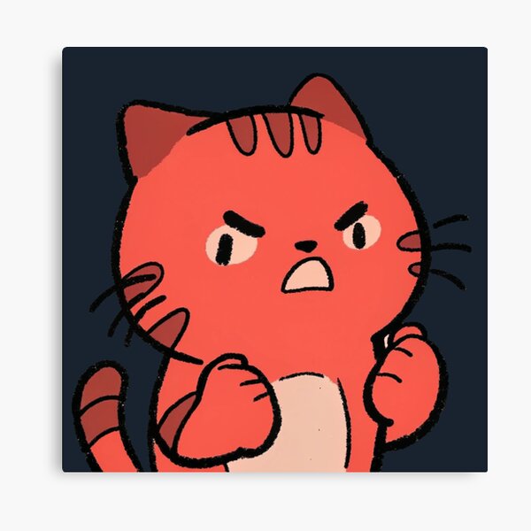 Item preview, angry cat designed and sold by ArtZombieStore.