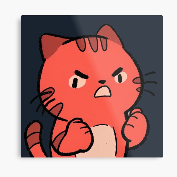 Item preview, angry cat designed and sold by ArtZombieStore.