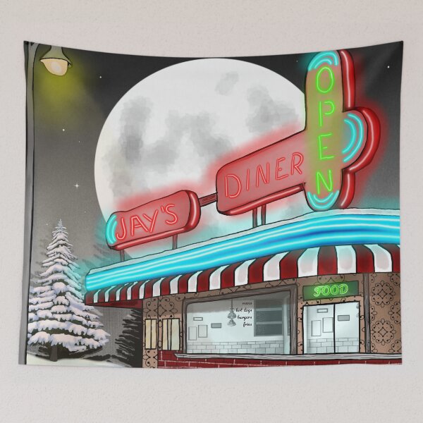Item preview, Neon Diner designed and sold by OutJsWindow.