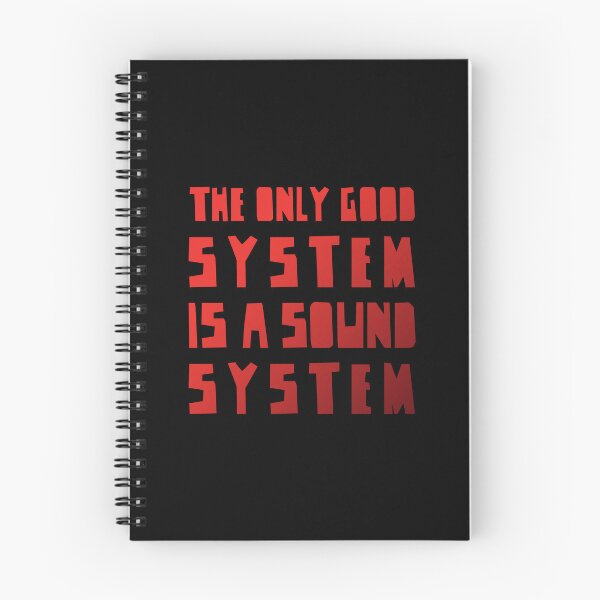 Item preview, The Only Good System is a Sound System RED Version, electronic vibes designed and sold by parissiArt.