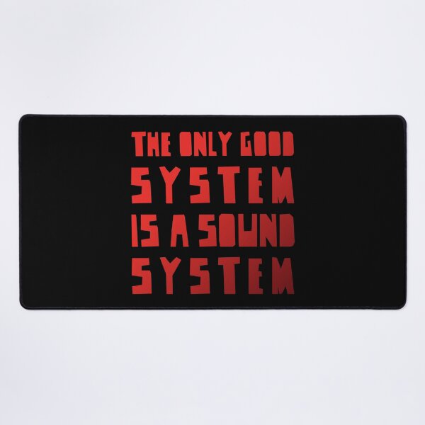 Item preview, The Only Good System is a Sound System RED Version, electronic vibes designed and sold by parissiArt.