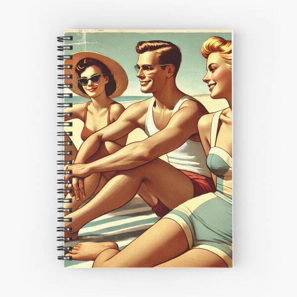 Item preview, Vintage Beach Holiday 7 designed and sold by SteadyRolling.
