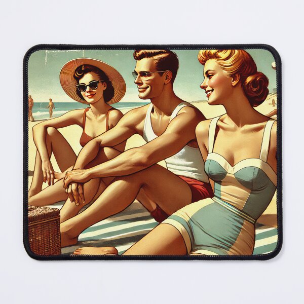 Item preview, Vintage Beach Holiday 7 designed and sold by SteadyRolling.