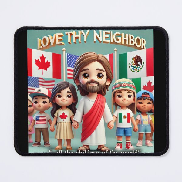 Item preview, "Love Thy Neighbor – Unity Across Borders" designed and sold by MySheetMusicArt.