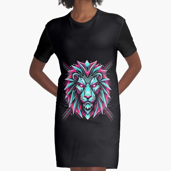 Item preview,   Neon Cyber Lion - Futuristic Geometric Design 3 sticker gift  designed and sold by jaharek.