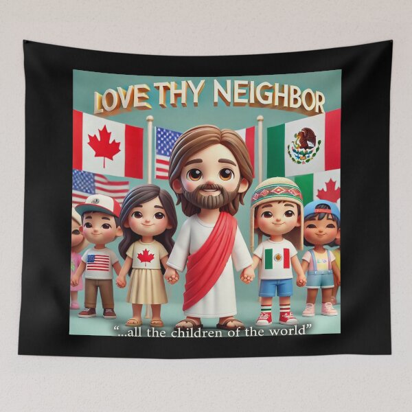 Item preview, "Love Thy Neighbor – Unity Across Borders" designed and sold by MySheetMusicArt.