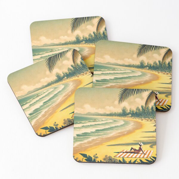 Item preview, Vintage Beach Holiday 8 designed and sold by SteadyRolling.