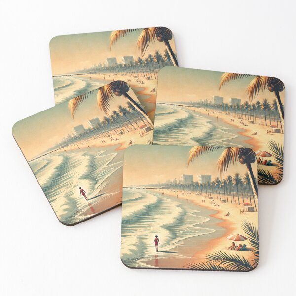 Item preview, Vintage Beach Holiday 9 designed and sold by SteadyRolling.