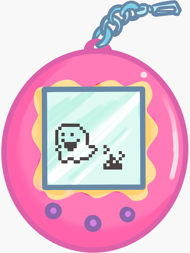 Aperçu 3 sur 3. Sticker avec l'œuvre Animaux de compagnie digitaux créée et vendue par SimplyEvelynCo.
