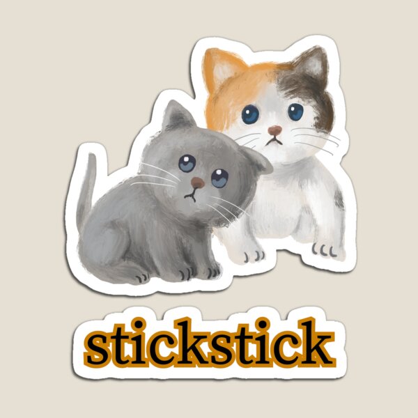 Item preview, Stickstick Sticker cat designed and sold by Bell Art.