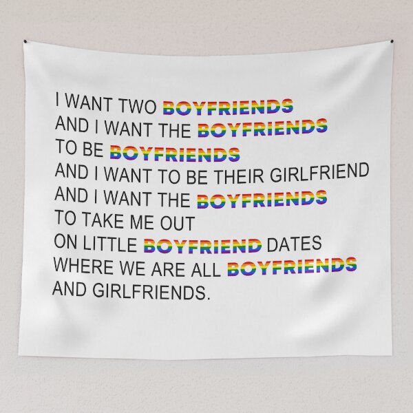 Item preview, I Want Two Boyfriends designed and sold by Quinsime’s super awesome merch shop.