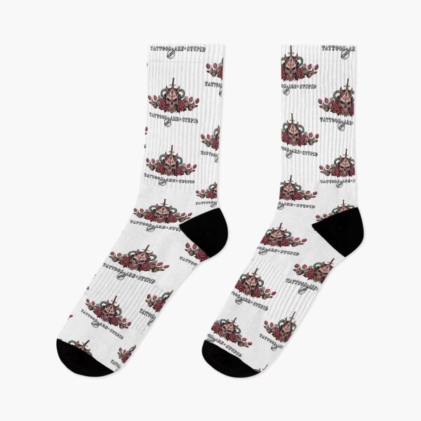 Item preview, Bold gothic print "tattoos are stupid"  - edgy art apparel design designed and sold by W-McSapa.