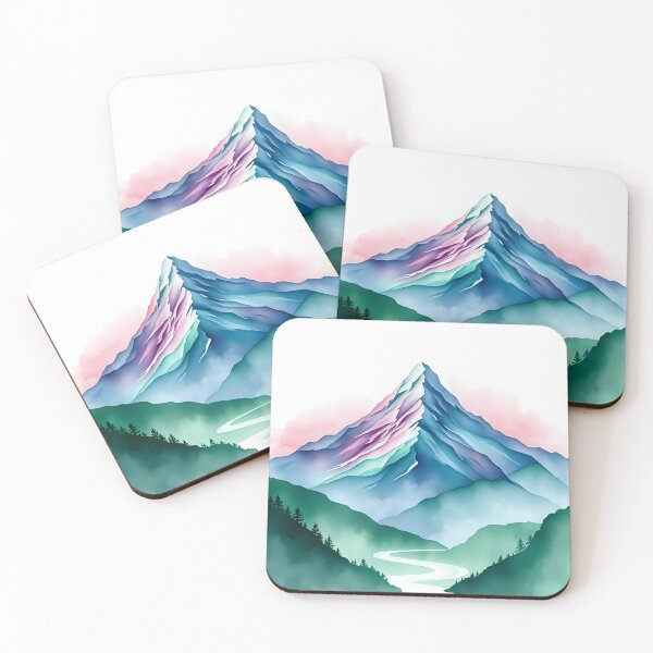 Item preview, Ethereal Mountain Watercolor designed and sold by Shirtastically.