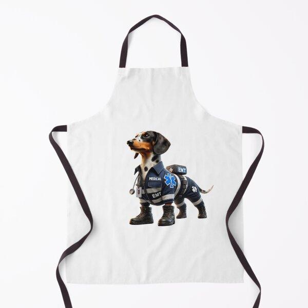 Item preview, Piebald Dachshund Paramedic Dog designed and sold by BrinaandPops.