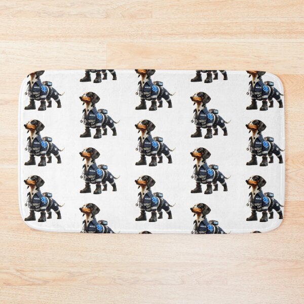 Item preview, Piebald Dachshund Paramedic Dog designed and sold by BrinaandPops.