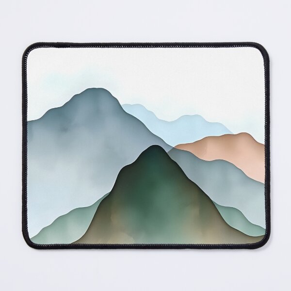 Item preview, Mountain Serenity - Dawn Watercolor Peaks designed and sold by Shirtastically.